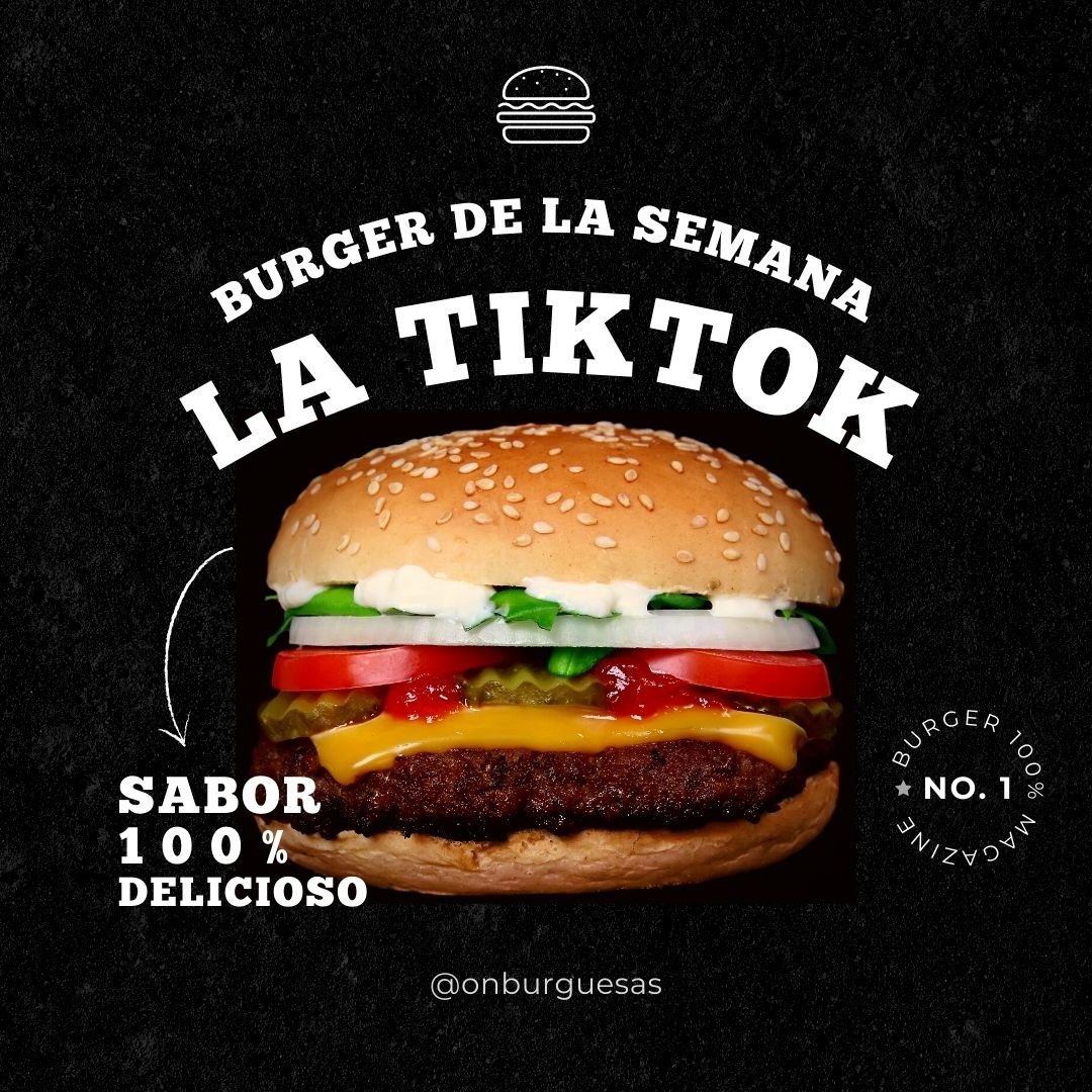 Idea de nombre de hamburguesa con las redes sociales